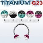 ucbfr6e titanium g23 circular barbell with 6mm 2 color balls