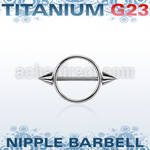 ucnnpe5 steel nipple shield with a titanium g23 bar with 2 cones