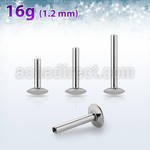 ufopst16 316l steel ufo labret posts w internal threading 1.2mm