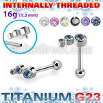 uhein20xa titanium g23 barbell descending curve left ball