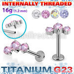 ulbin19 titanium g23 labret descending prong cz internal