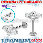 ulbin31 titanium g23 labret 16g tear and round cz internal