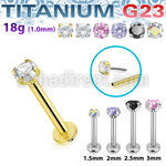 ulbpispz18 titanium g23 labret 18g threadless push pin top