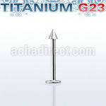 ulcn25 titanium g23 labret with 2 5mm cone length 6mm 14mm