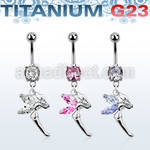 umcdz103 titanium g23 belly banana w 5 8mm bezel jewel fairy