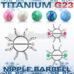 uonp104 janet jackson nipple shield titanium barbell opal balls