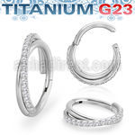 usgsh45 titanium g23 hinged segment ring 16g cross cnc cz