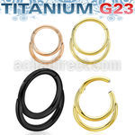 usgsh8t pvd titanium hinged segment ring 16g double rings