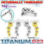 ush4in titanium g23 four bead balls descending curve top