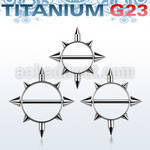 usnpc titanium g23 nipple shield w spikes titanium g23 bar