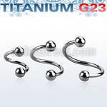 uspe18b titanium g23 spiral with two 3mm balls length 6 10mm