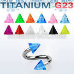 uspuvcn4 titanium g23 spiral with two 4mm uv cones