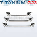 usubcn5 titanium g23 45 surface barbell with a 5mm cones