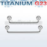 usudb5 titanium g23 90 surface barbell with 5mm titanium ball
