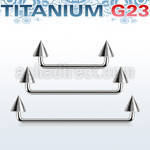 usudcn5 titanium g23 90 surface barbell with 5mm titanium cones