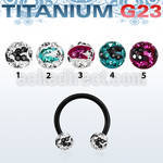 utcbfr5c black titanium cbr w 5mm multicrystal zebra balls