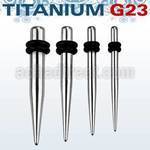utp high polished titanium g23 taper with double o ring