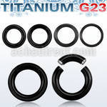 utsg black anodized 1 2mm 3 2mm titanium g23 segment ring
