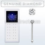 wgnpdb box of 14kt white gold nose bones w prong set diamonds