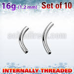 xbn16gin 316l steel banana posts with internal threading, 1.2mm