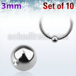 xdpb3 pack of 316l steel dimple ball for ball closure rings