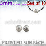 xdpfob3 set w 10  3mm steel dimple balls w frosted surface