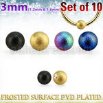 xdpfobt3 set w 10 3mm anodized steel dimple ball w frosted surface
