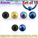 xdpfobt4 set w 10 3mm anodized steel dimple ball w frosted surface