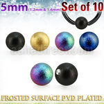 xdpfobt5 set w 10 3mm anodized steel dimple ball w frosted surface