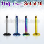 xtlb16g pack of anodized 316l steel curved bar posts for bananas