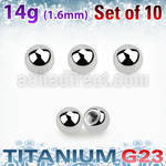 xubal3g pack of 10 pcs of 3mm high polished titanium g23 balls