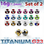 xumjb25 2 5mm high polished titanium g23 multi jewel balls