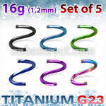 xutsp16g set of of anodized titanium g23 circular barbell 16g