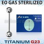 zubbbg sterilized titanium g23 tongue barbell with 6mm balls