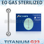 zubbbs sterilized titanium g23 tongue barbell with 5mm balls
