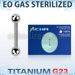 zubbeb sterilized titanium g23 eyebrow barbell with 3mm balls