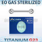 zubbnpg sterilized titanium g23 nipple barbell with 5mm balls