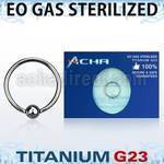 zubcr18 sterilized ttanium g23 ball closure ring with 3mm ball