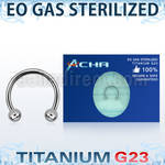 zucbeb sterilized titanium g23 circular barbell with 3mm balls
