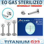 zulbb3in sterilized titanium g23 labret 16g ball internal