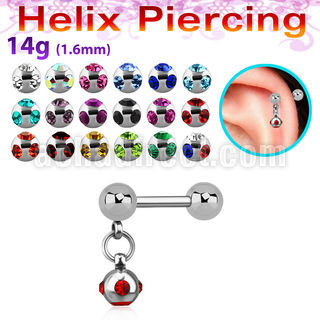 bber46b barbell helix acero quirurgico bolas acero 3mm bola multi joya 4mm mayorista