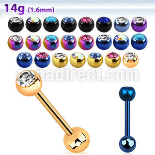 bbtm barbell lengua acero quirurgico anodizado negro bola 6mm multi joya bola lisa 6mm inferior al por mayor