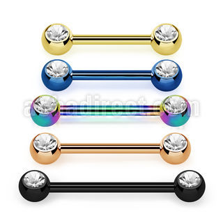 bbtnpc barbell pezon acero quirurgico anodizado bolas joya orientada hacia al 5mm 16mm venta