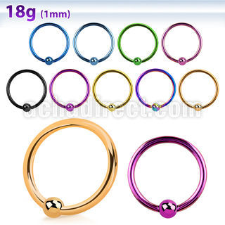 bcrt18s aro bola presion acero quirurgico pvd 1mm bola 2 5mm mayorista