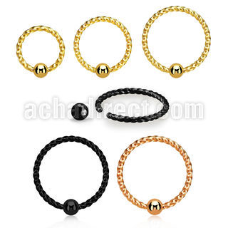 bcwt18s aro bola presion acero 316l pvd 1mm cable espiral mayorista