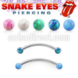 bneop3l 316l steel banana 3mm opal balls