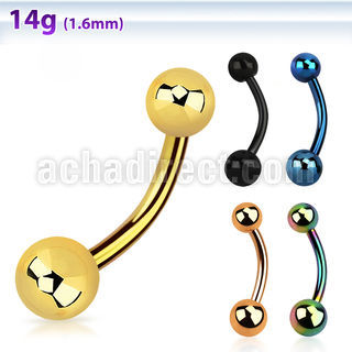 bnts piercing ombligo acero 316l anodizado bolas 5 6mm distribuidor mayorista