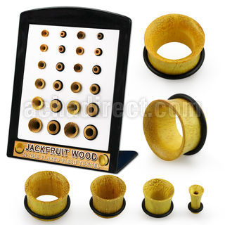 brpg215 jackfruit wood single flare flesh tunnels 24pcs