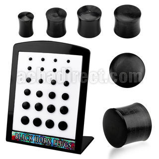 brpwk display 24 dilataciones plug negras doble flare cuerno 3mm 12mm al por mayor