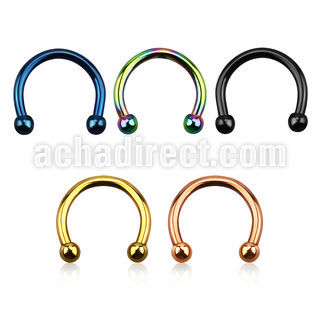 cbetb25 barbell circular acero quirurgico anodizado bolas 2 5mm al por mayor